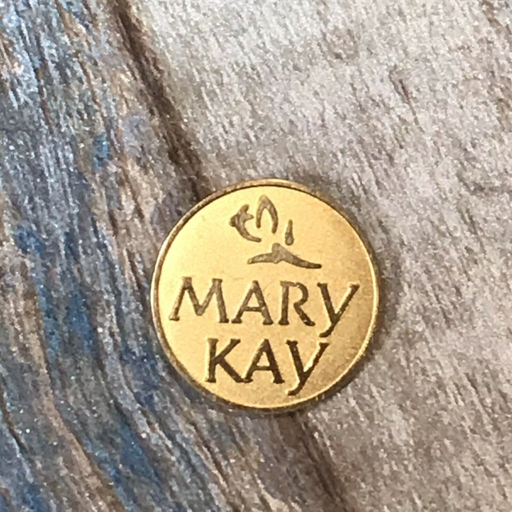 Vintage Mary Kay Goldtone Lapel Hat Best Pin Brooch 7$